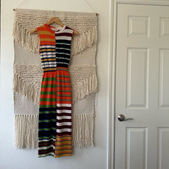 Marni Striped Midi Dress - Picture 1 of 9